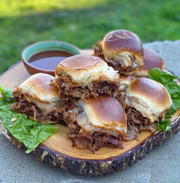 Smoked Pulled Beef Sliders on the Lifesmart Pellet Grill