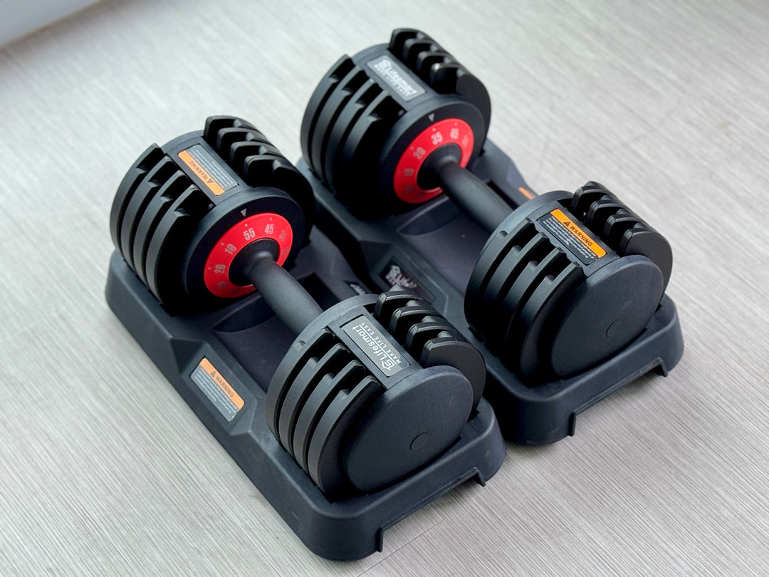 Lifesmart Adjustable Dumbbell 55lb Set of 2