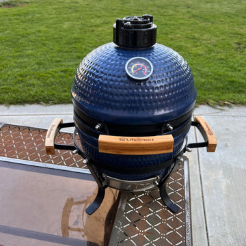 Lifesmart Pack and Go Charcoal Kamado Grill w/ Carry Bag - Blue