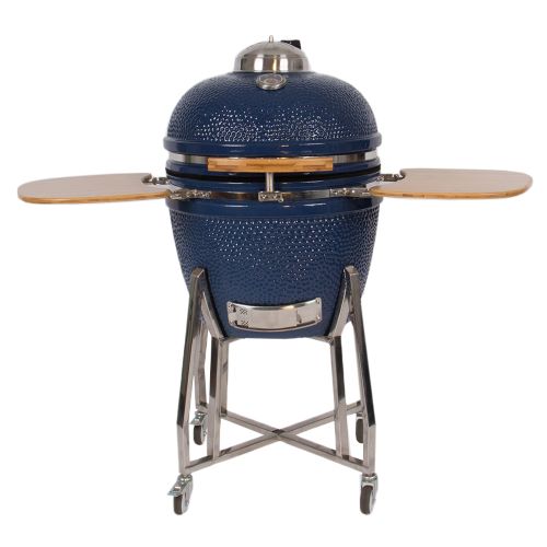 24 Inch Kamado Ceramic Grill with Free Grilling Accessories